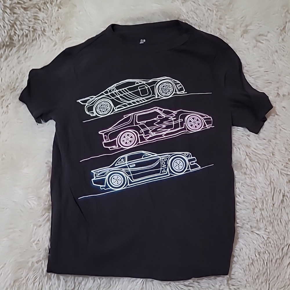 GAP, Kids, Black, Car Graphic T-Shirt, short sleeve,  Boy's Size medium